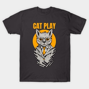 Serious cat play T-Shirt